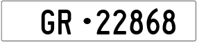 Trailer License Plate